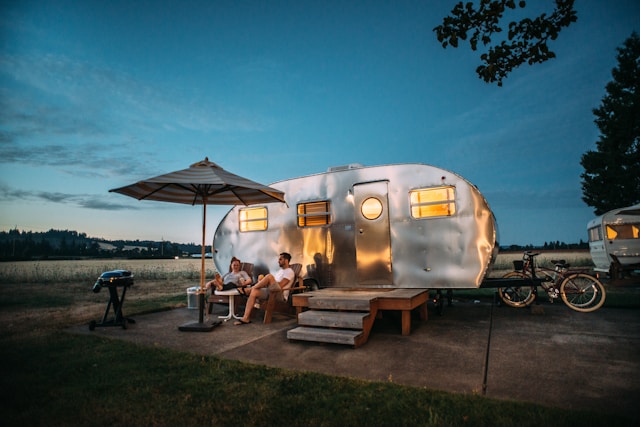 kamperen met caravan