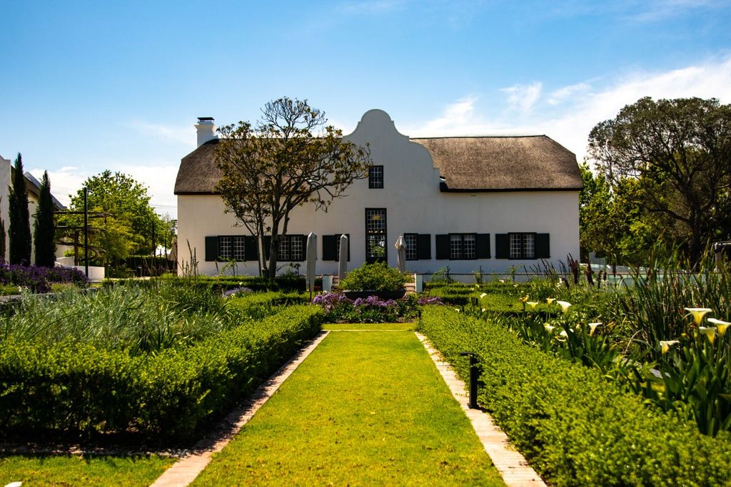 Een boerderijtuin landelijk